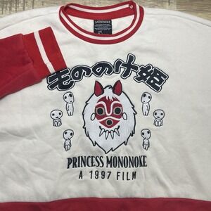 Studio Ghibli Princess Mononoke Panel Crewneck Sweater XS Box Lunch Exclusive